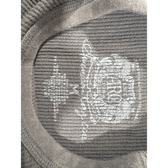 Y2K Retro Boho American Rag Women Print Thermal Shirt Top Long Sleeve Top Sz M - Picture 6 of 8